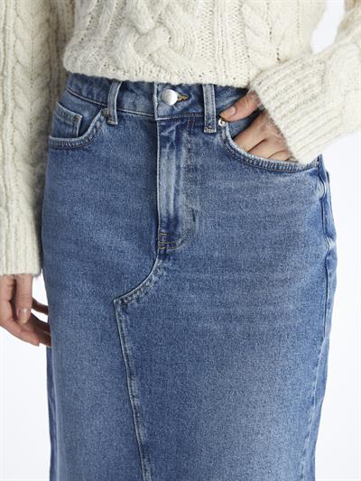 Lyon- Düz Etek- Mid-Dark