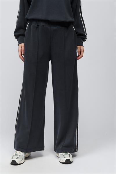 Malaga - Şerit Detaylı Pike Modal Kumaş Rahat Kalıp Pantolon - Lacivert Renk