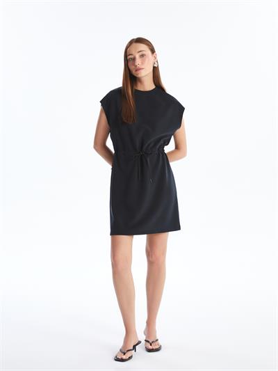 Modena - Modal Oysho Kumaş Örme Elbise - Antrasit