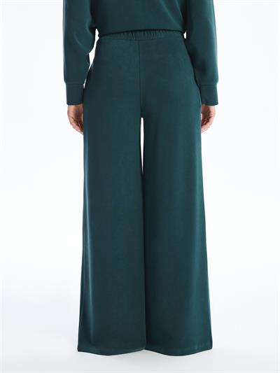 Molise - Modal Oysho Kumaş Bol Paça Pantolon - Yeşil