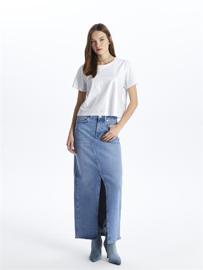 New York- Bisiklet Yaka Kısa Kol Baskılı Tshirt- Beyaz