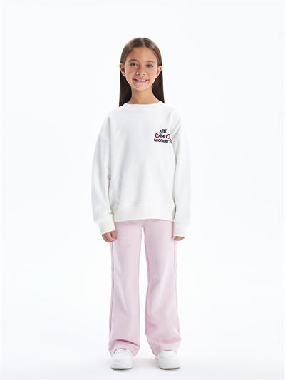 Sacaba - Bisiklet yaka ve İçi Şardonlu Dijital Baskılı Sweatshirt