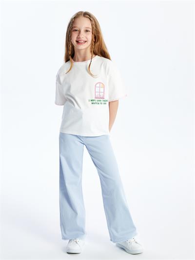 Salvador - Örme Baskı Detaylı T-shirt - Beyaz