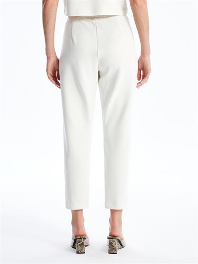 Trento - Modal Oysho Kumaş Havuç Kesim Pantolon - Ekru