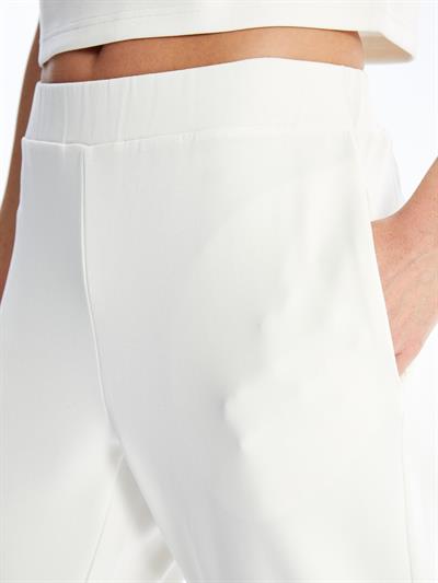 Trento - Modal Oysho Kumaş Havuç Kesim Pantolon - Ekru