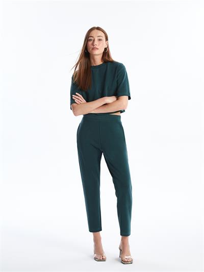 Trento - Modal Oysho Kumaş Havuç Kesim Pantolon - Yeşil