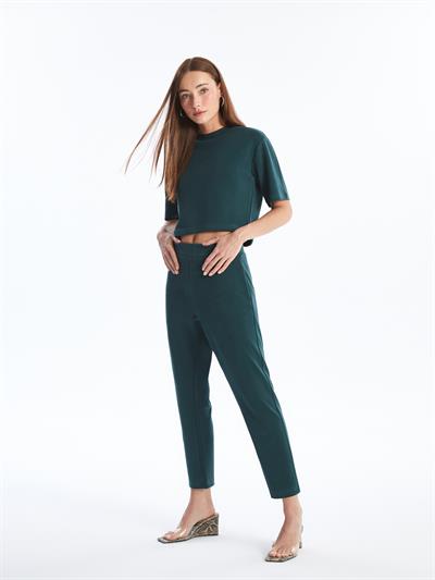 Trento - Modal Oysho Kumaş Havuç Kesim Pantolon - Yeşil
