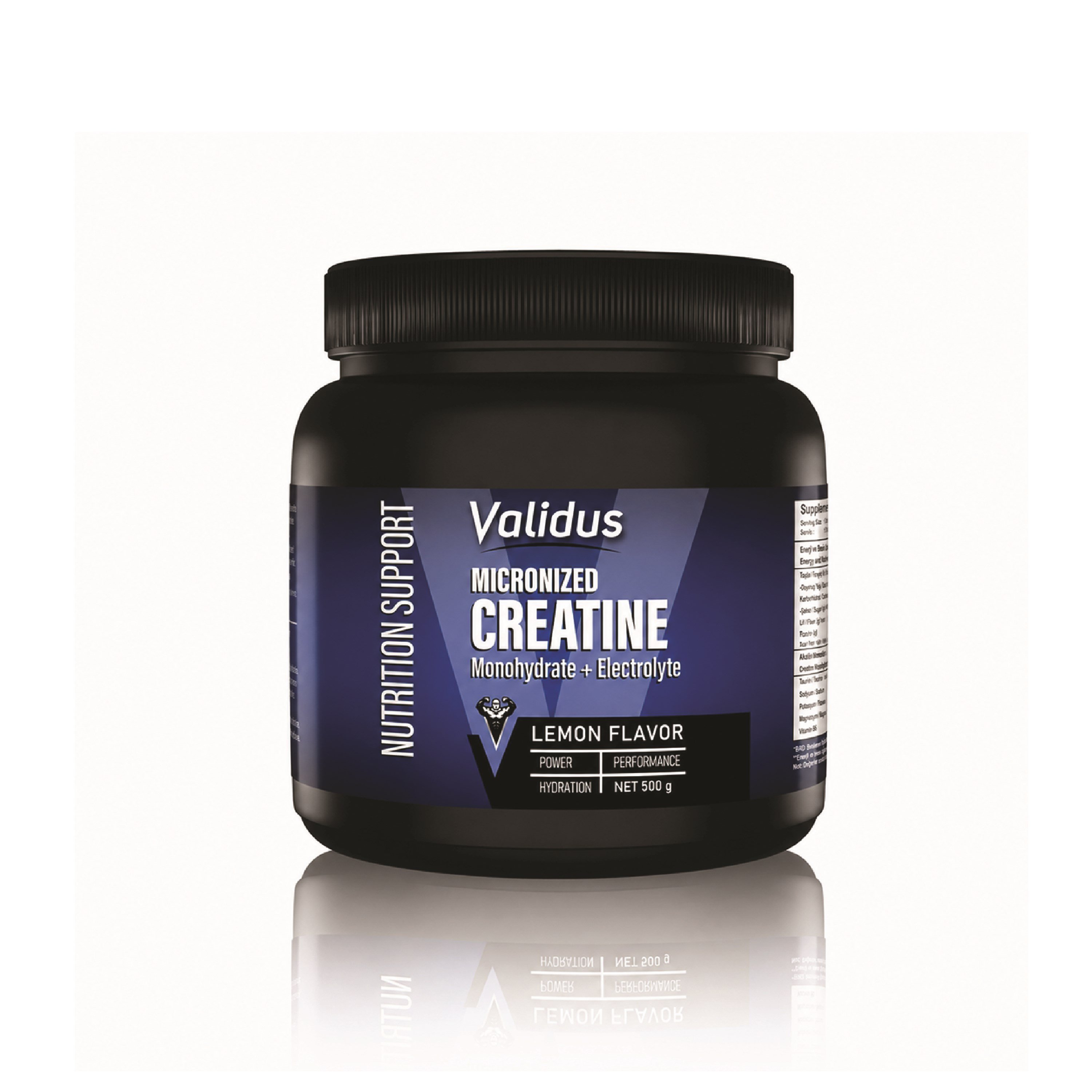 Validus Creatin Monohydrate + Electrolyte 500g