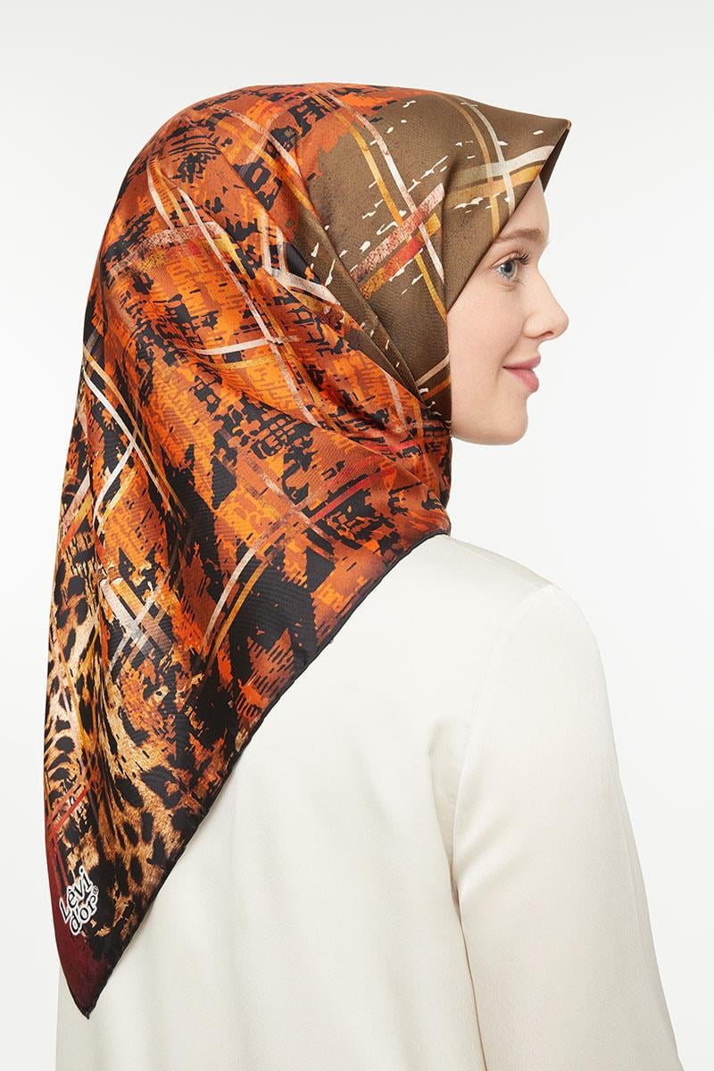 Levidor Bordo Twill Saf İpek Eşarp