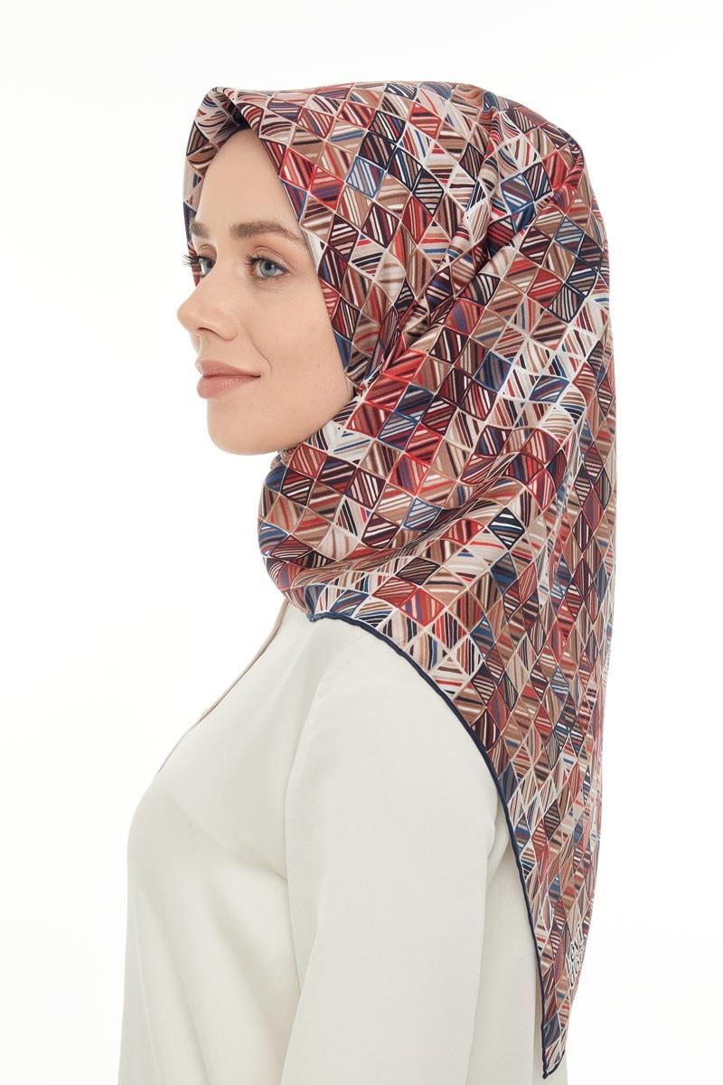 Levidor Fuşya Twill Saf İpek Eşarp