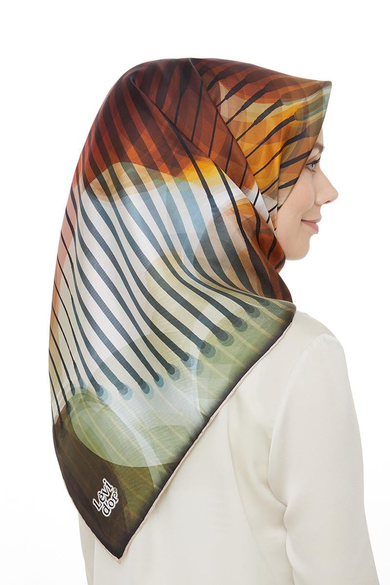 Levidor Kırmızı Twill Saf İpek Eşarp