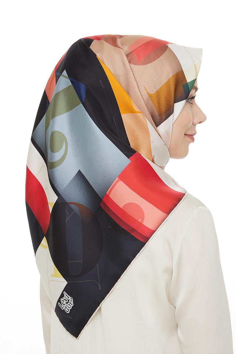 Levidor Kırmızı Twill Saf İpek Eşarp