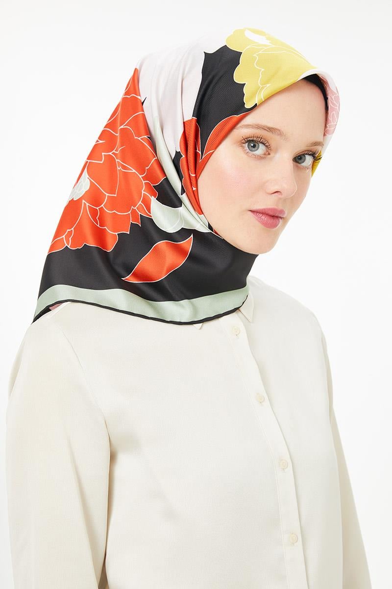Levidor Küf Yeşili Trend Twill Eşarp