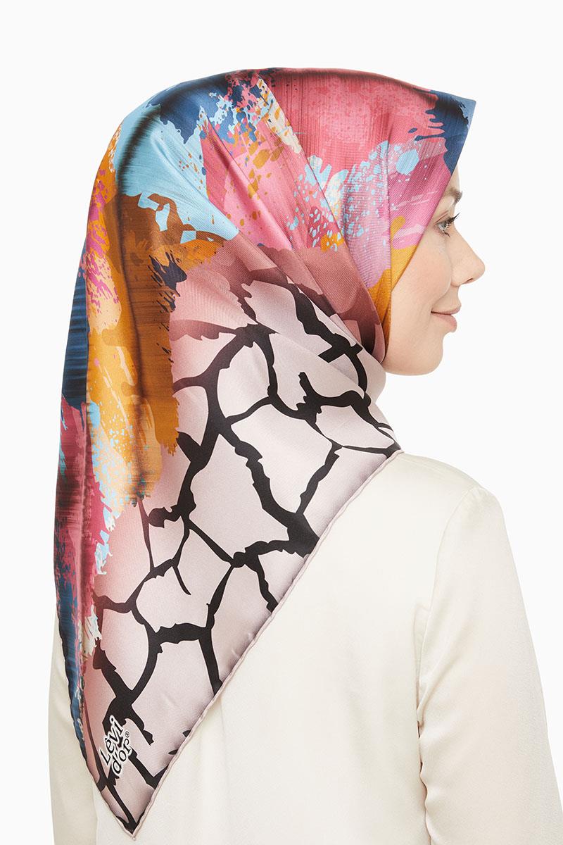 Levidor Pembe Twill Saf İpek Eşarp