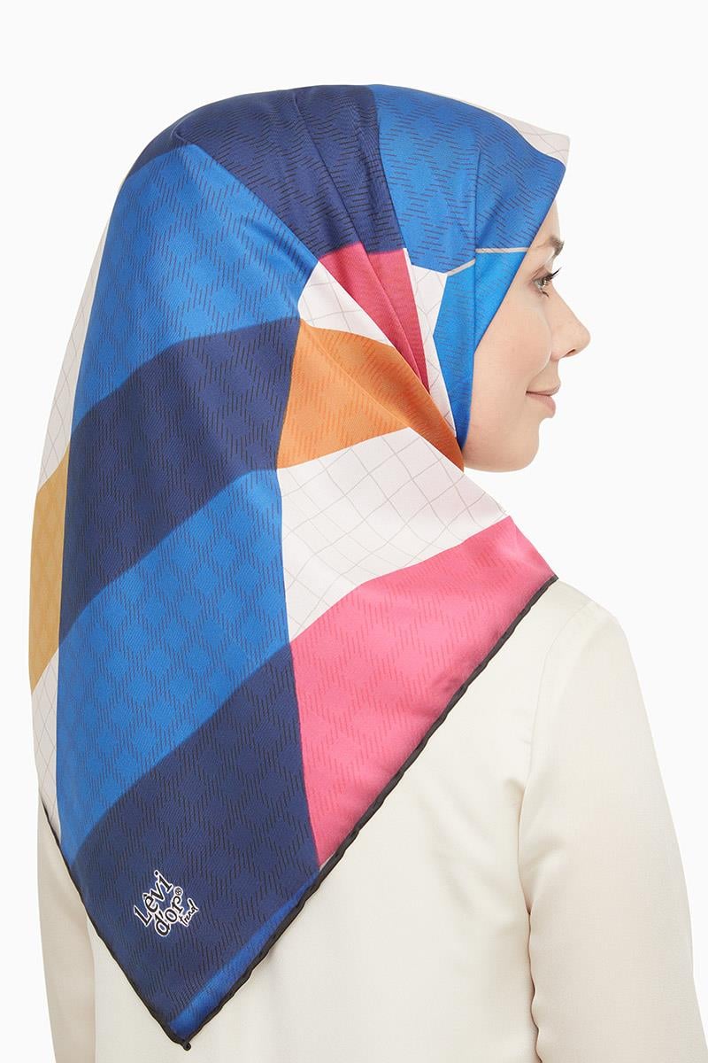 Levidor Saks Mavisi Trend Twill Eşarp