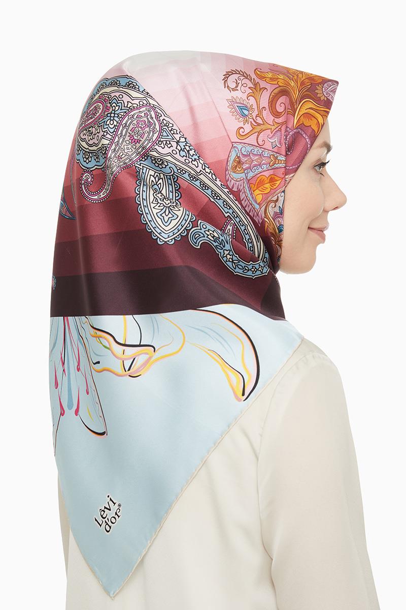 Levidor Soğan Kabuğu Twill Saf İpek Eşarp