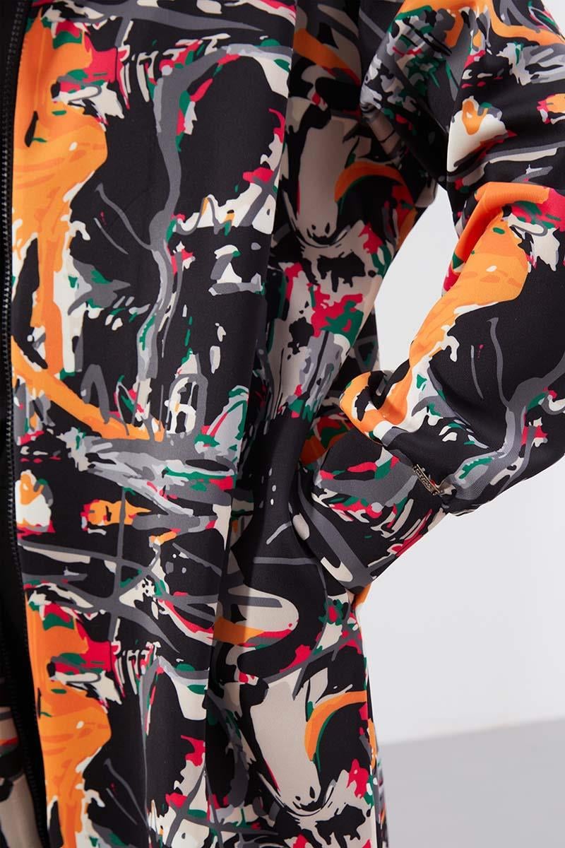 Levidor Studio Siyah Baskılı Oversize Kap