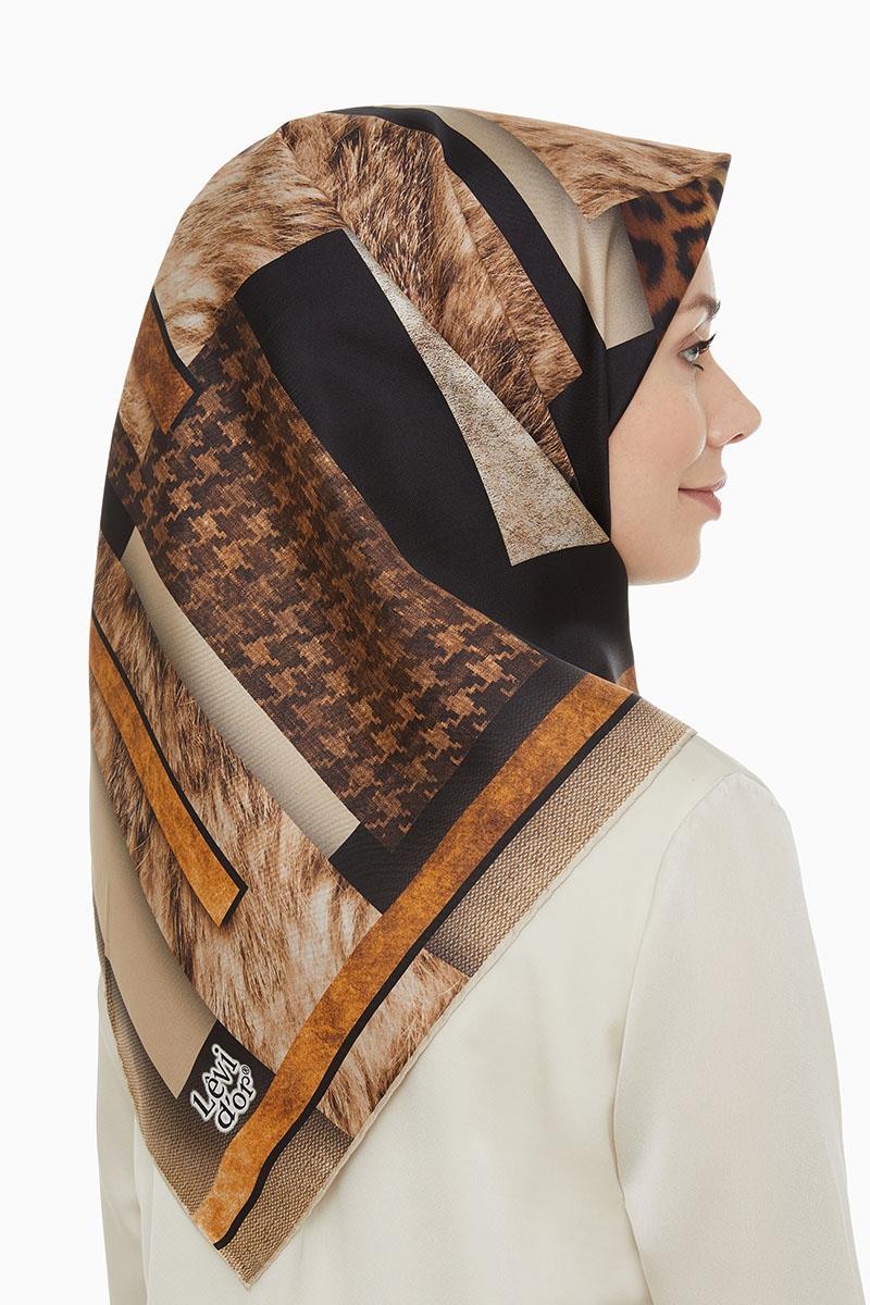 Levidor Vizon Twill Saf İpek Eşarp