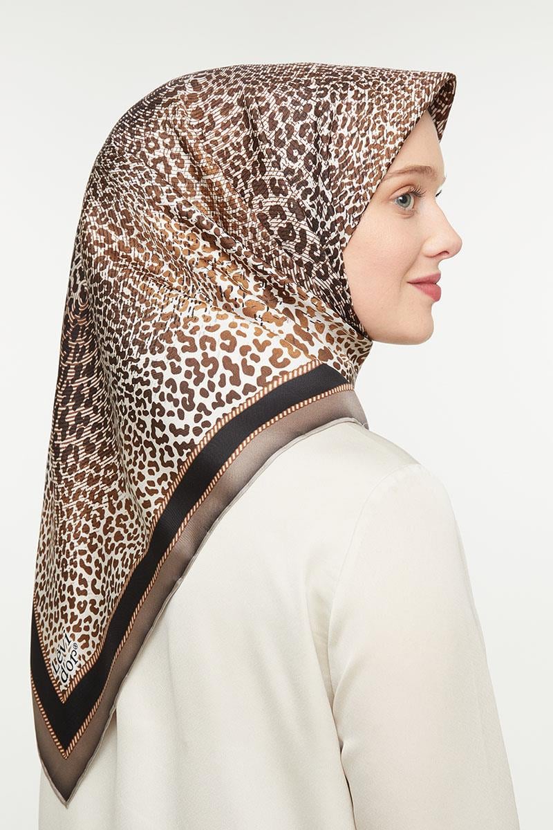 Levidor Vizon Twill Saf İpek Eşarp