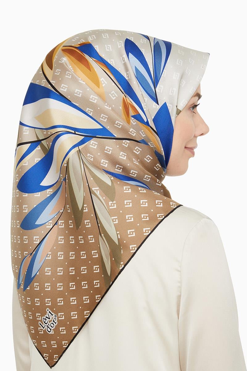 Levidor Vizon Twill Saf İpek Eşarp