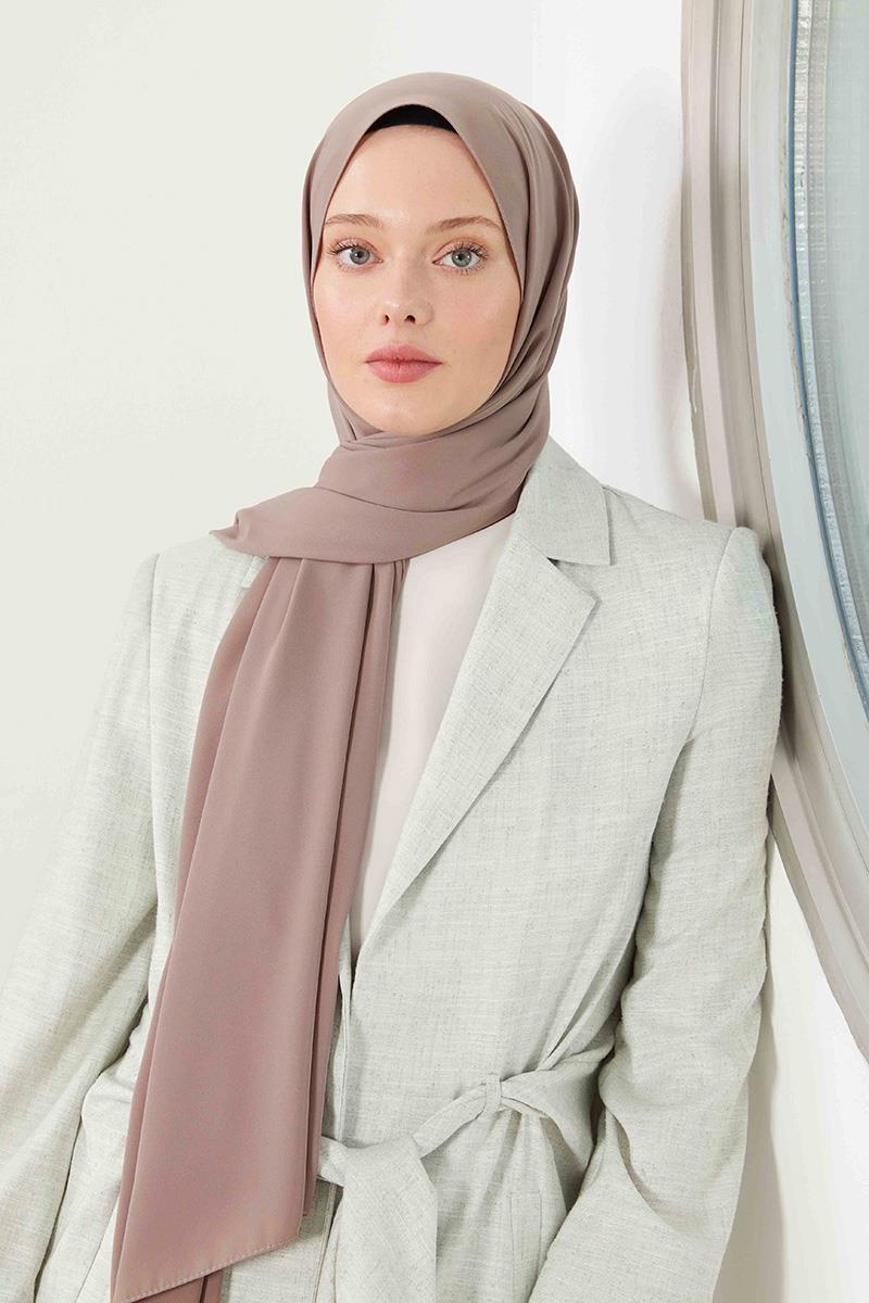 Fivescarf Açık Somon Medine İpeği Şal