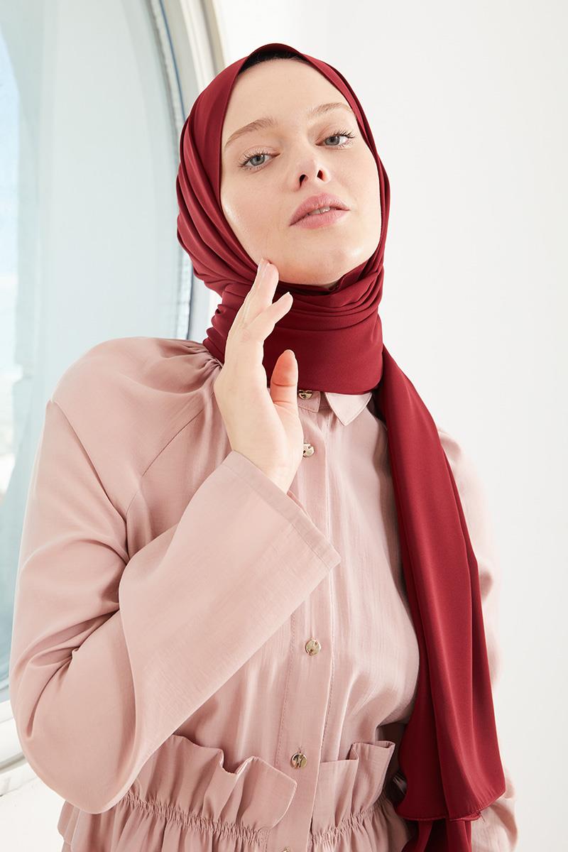 Fivescarf Fuşya Medine İpeği Şal