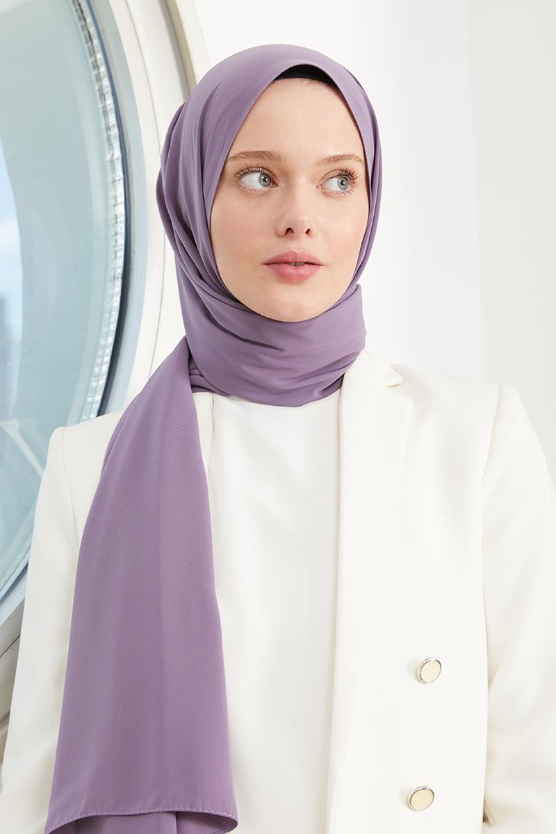 Fivescarf Mor Medine İpeği Şal