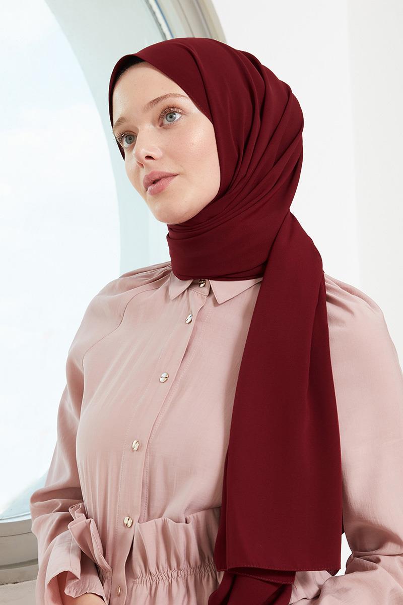 Fivescarf Vişne Medine İpeği Şal