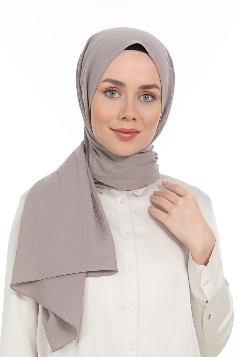 Levidor Açık Gri Naturel Cazz Şal