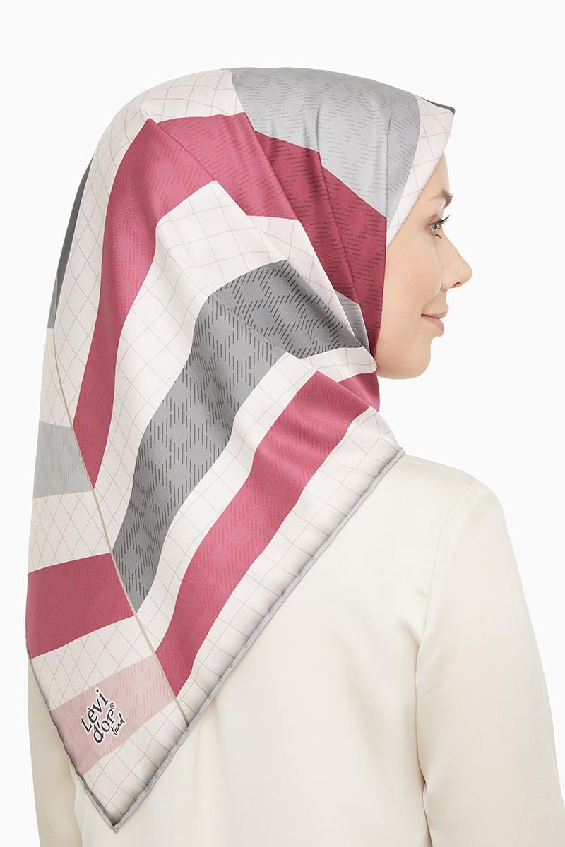 Levidor Açık Gri Trend Twill Eşarp