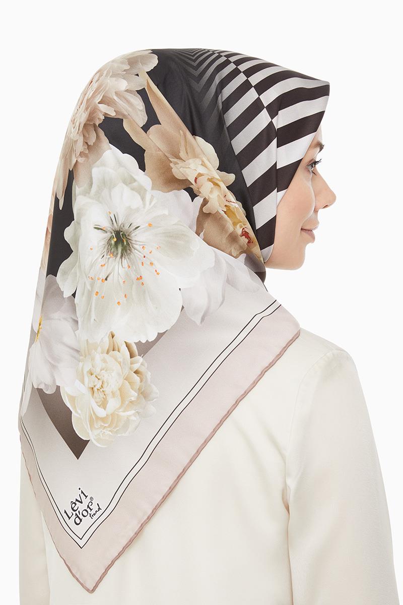 Levidor Açık Pudra Trend Twill Eşarp
