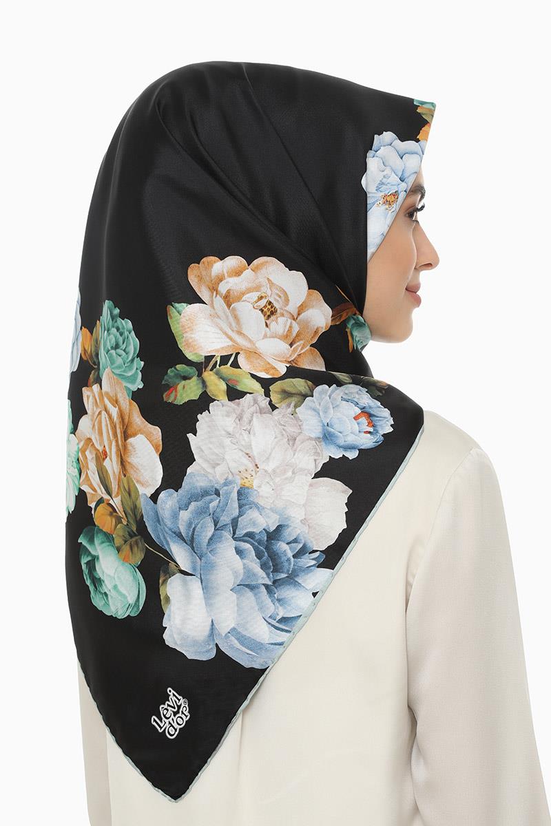 Levidor Açık Yeşil Twill Saf İpek Eşarp