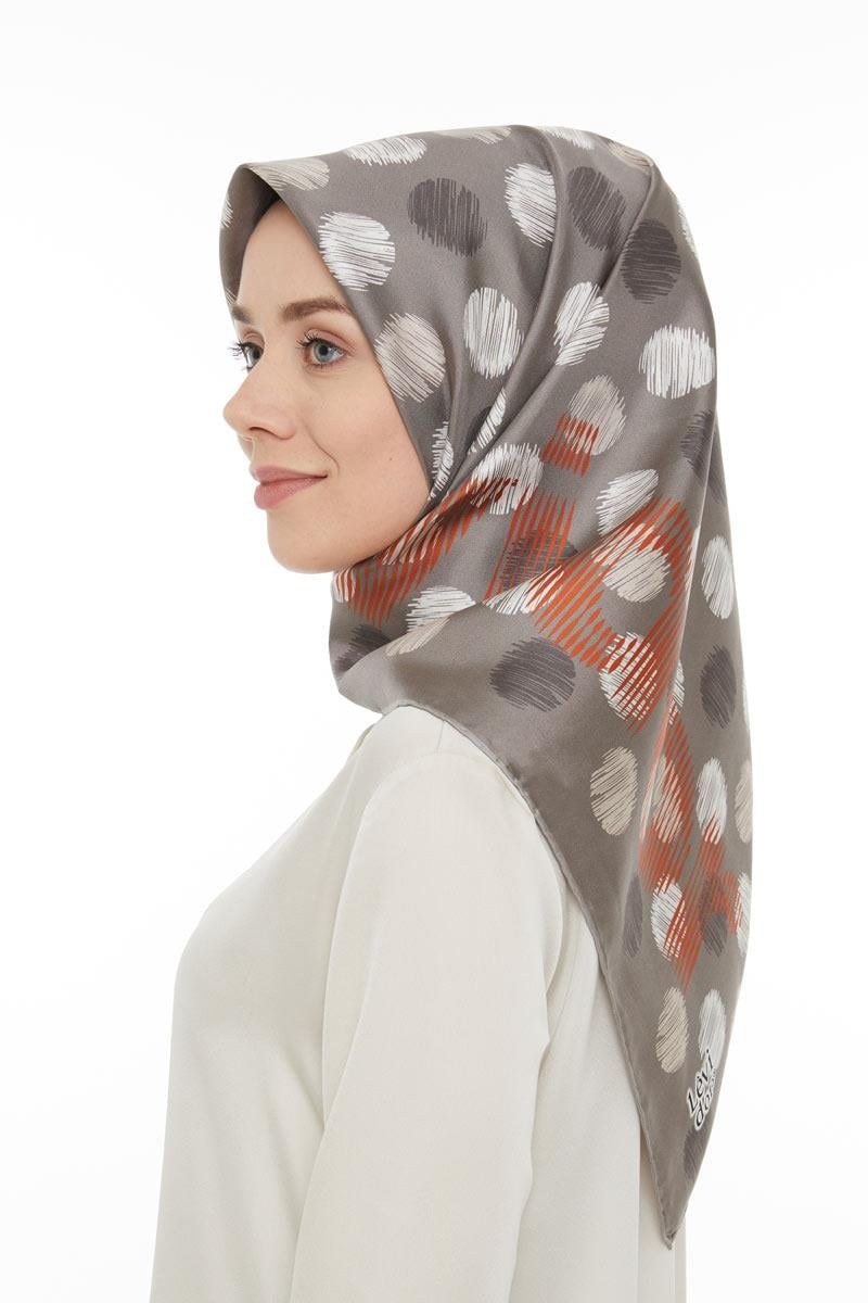 Levidor Bej Twill Saf İpek Eşarp