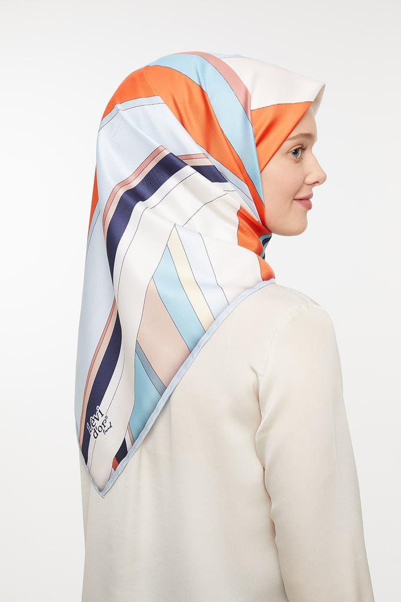 Levidor Buz Mavisi Trend Twill Eşarp