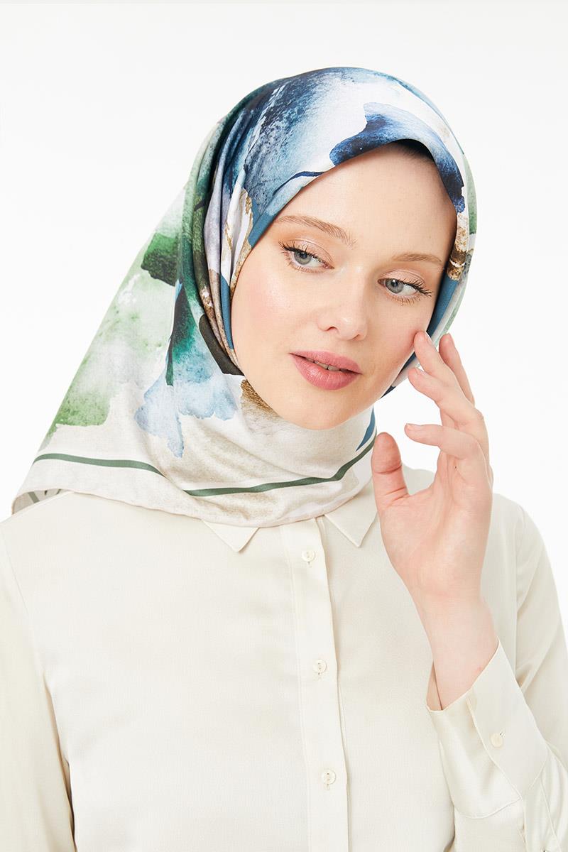 Levidor Çimen Yeşili Trend Twill Eşarp