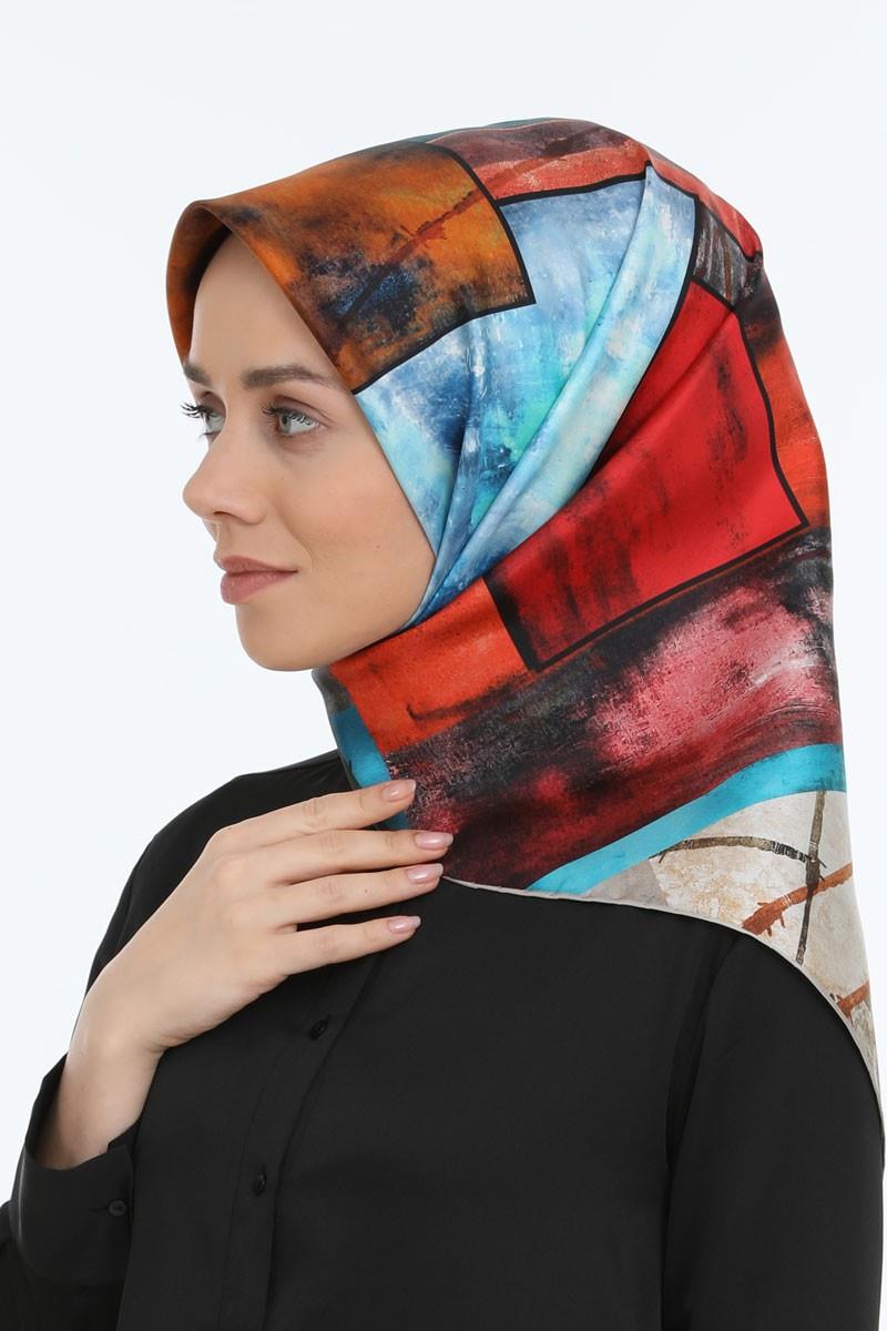 Levidor Ekru Twill Saf İpek Eşarp