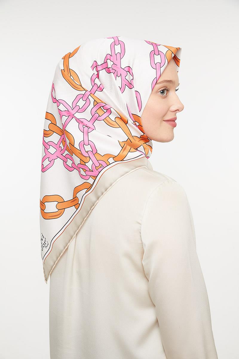 Levidor Fuşya Trend Twill Eşarp