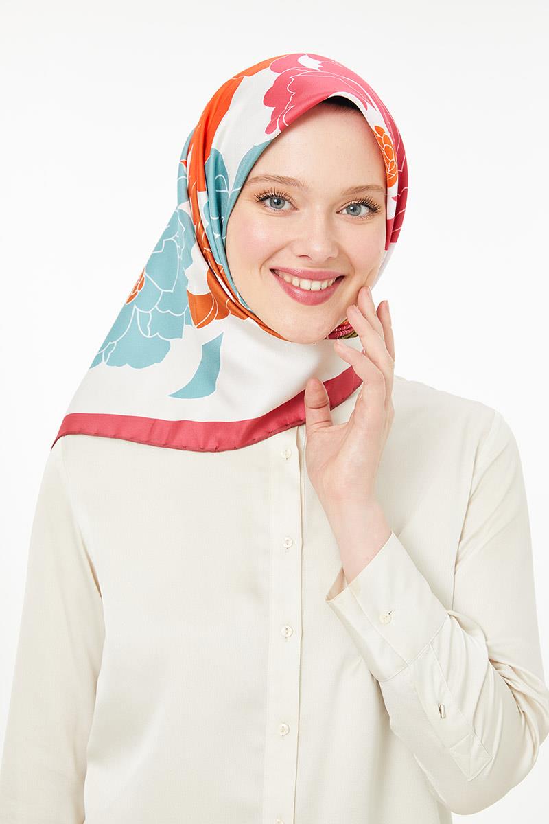 Levidor Fuşya Trend Twill Eşarp