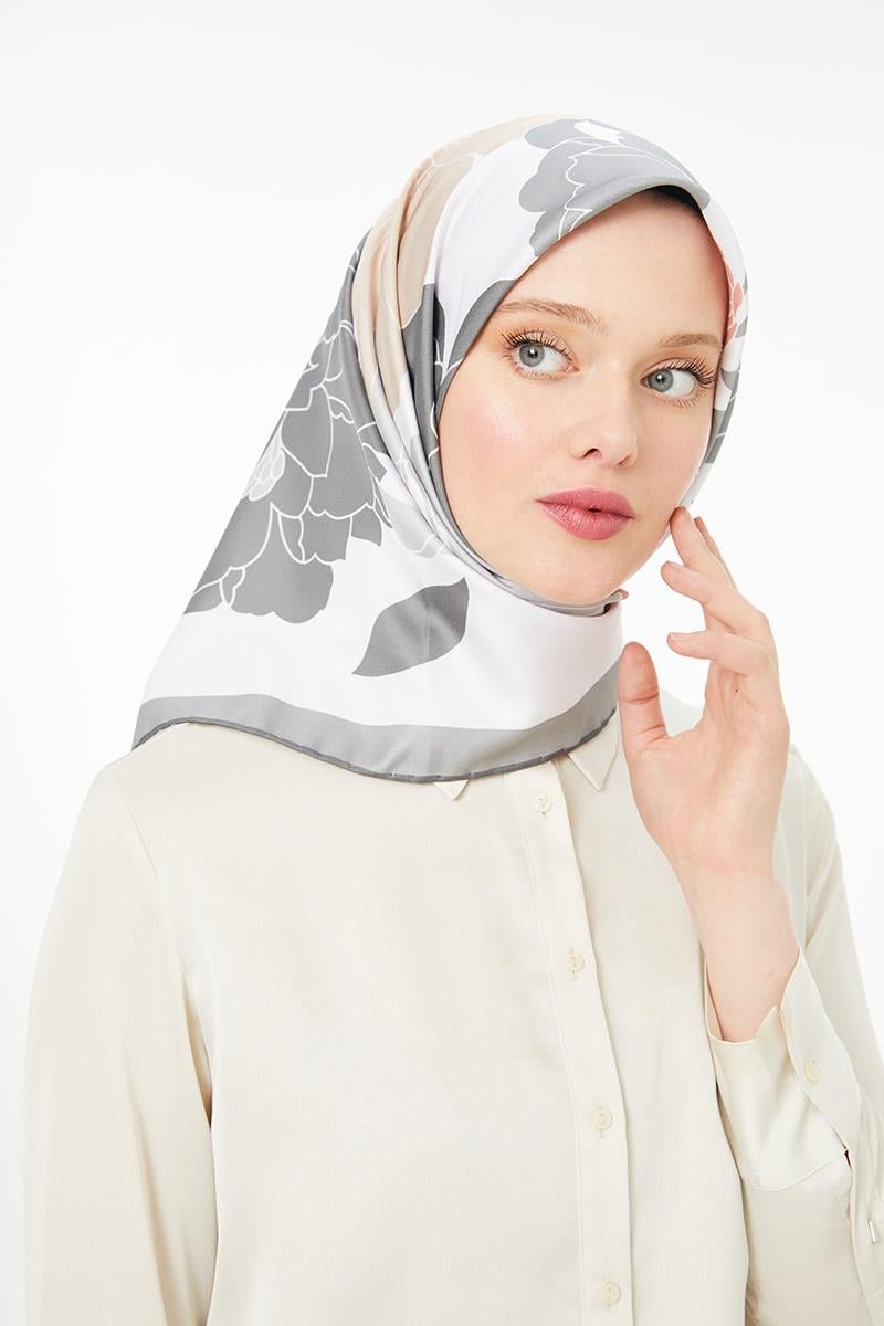 Levidor Gri Trend Twill Eşarp