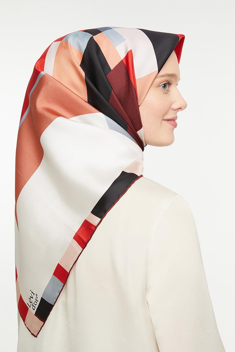 Levidor Gri Twill Saf İpek Eşarp