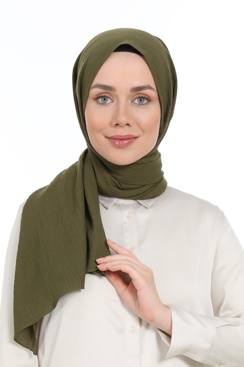 Levidor Haki Naturel Cazz Şal