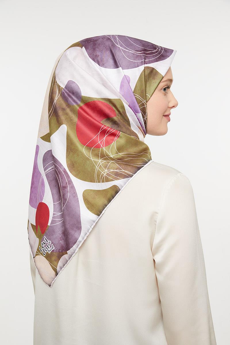 Levidor Haki Trend Twill Eşarp