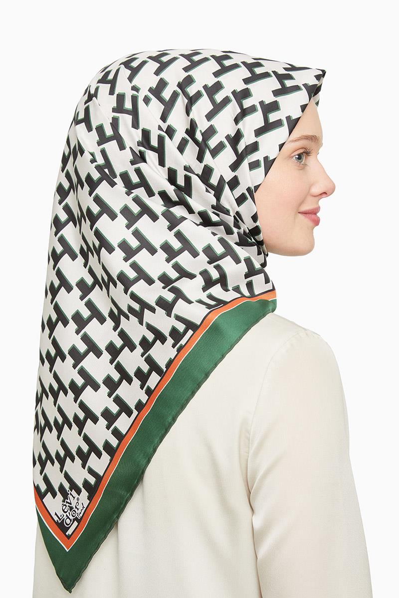 Levidor Haki Trend Twill Eşarp