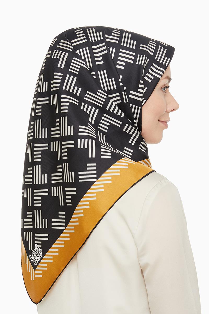 Levidor Hardal Twill Saf İpek Eşarp