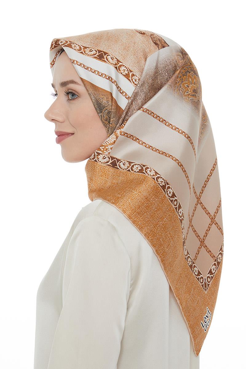 Levidor Hardal Twill Saf İpek Eşarp