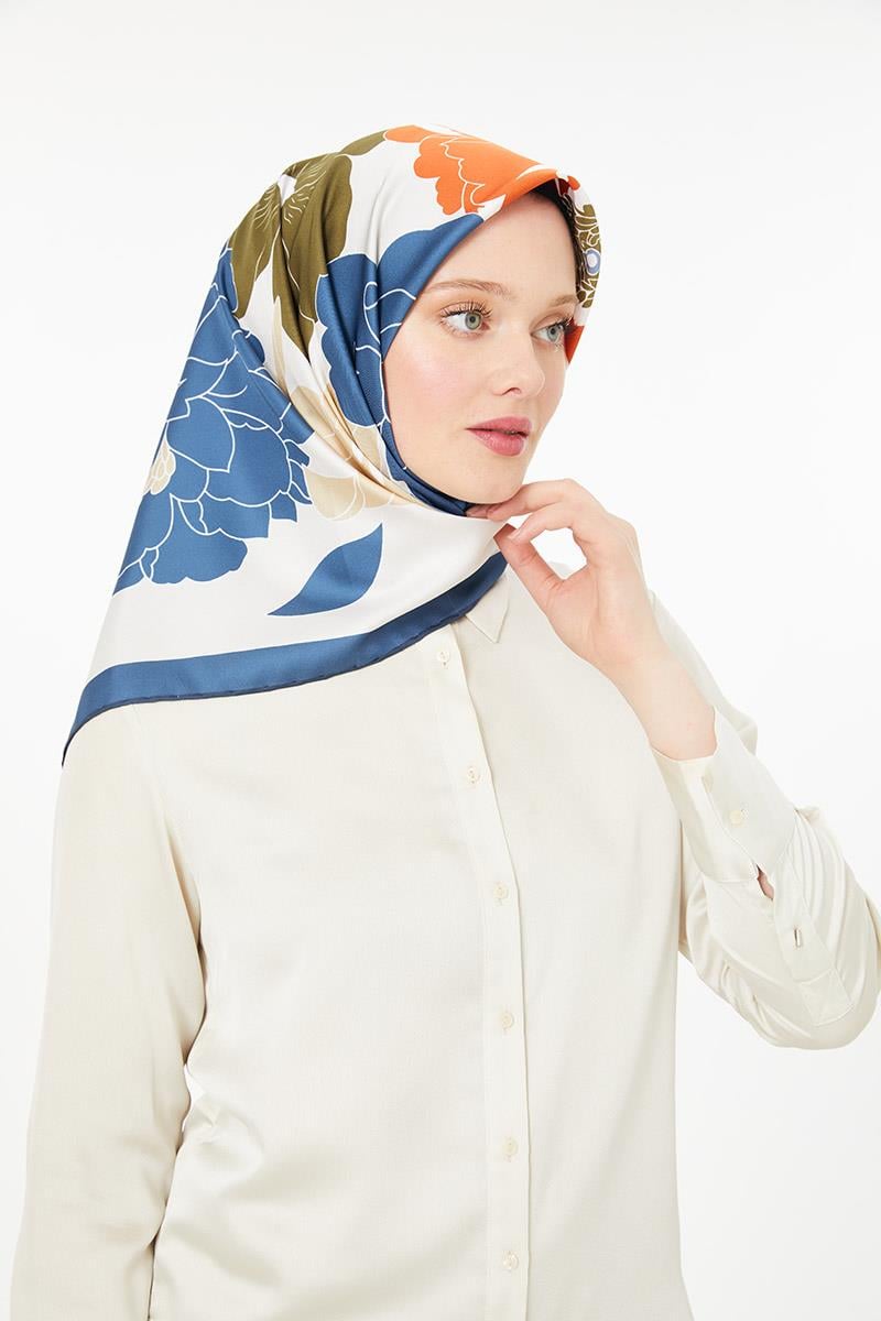 Levidor İndigo Trend Twill Eşarp