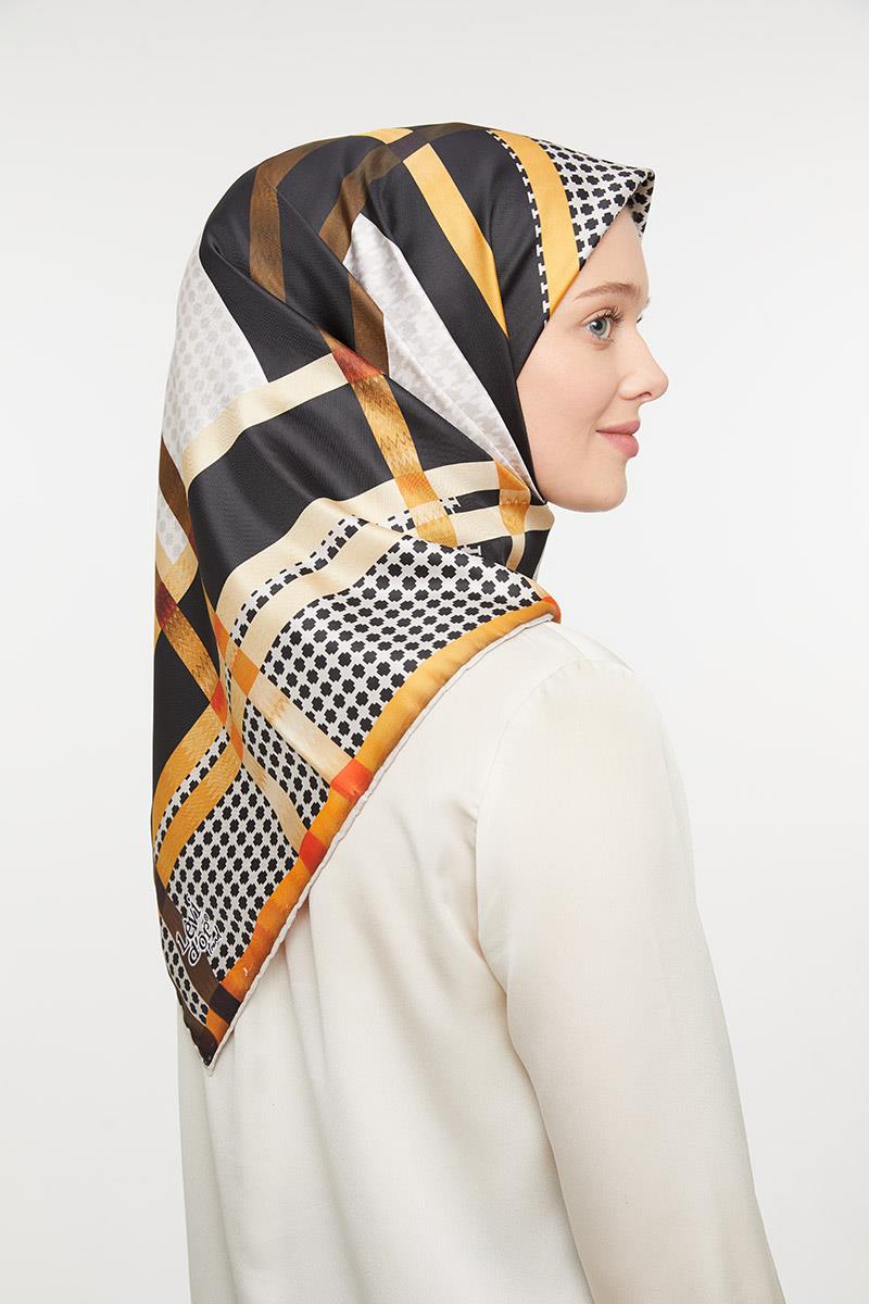 Levidor Kahverengi Trend Twill Eşarp