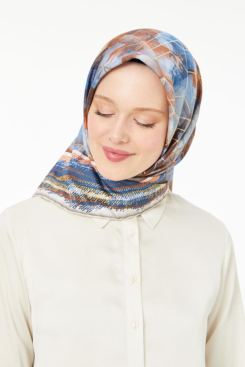 Levidor Kiremit Trend Twill Eşarp