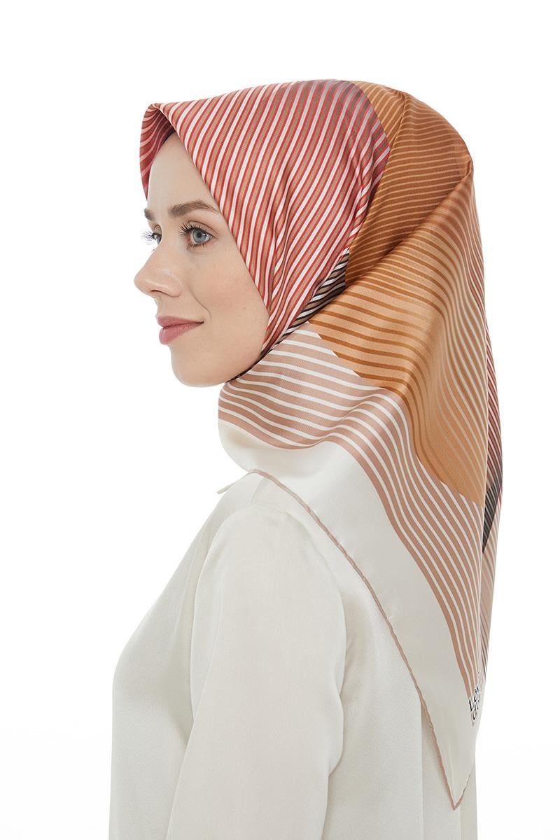 Levidor Kırmızı Twill Saf İpek Eşarp