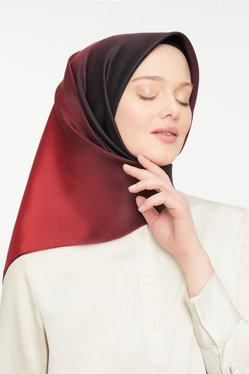 Levidor Kırmızı Twill Saf İpek Eşarp